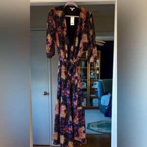 Bar III Black Dress with Purple Accents